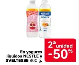 Carrefour NESTLÉ y SVELTESSE En yogures líquidos oferta