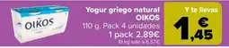 Carrefour OIKOS Yogur griego natural oferta