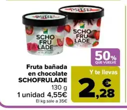 Carrefour SCHOFRULADE Fruta bañada en chocolate oferta