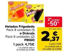 Carrefour FRIGO Helados Frigodedo oferta
