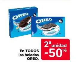 Carrefour OREO En todos los helados oferta
