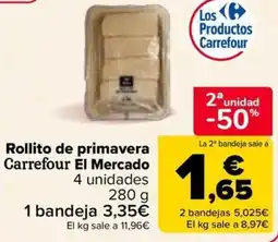 Carrefour CARREFOUR EL MERCADO Rollito de primavera oferta