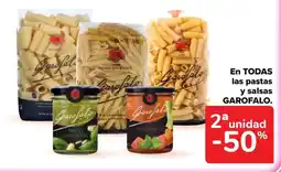 Carrefour GAROFALO En todas las pastas y salsas oferta