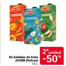 Carrefour Market JUVER En bebidas de fruta Disfruta oferta