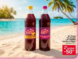 Carrefour Market LA CASERA En Tintos de Verano Clásico y Limón oferta