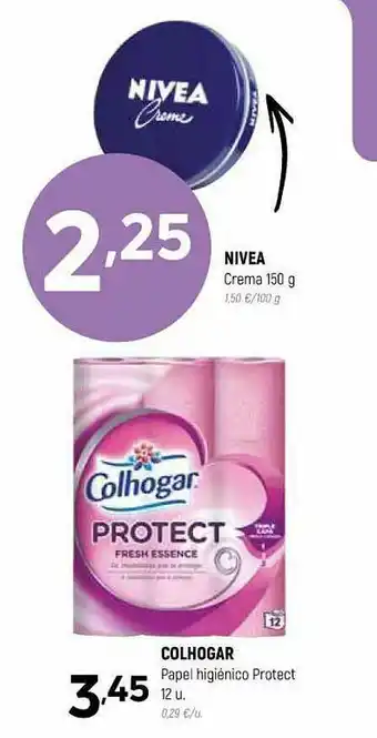 Coviran Colhogar Papel Higiénico Protect O Nivea Crema oferta