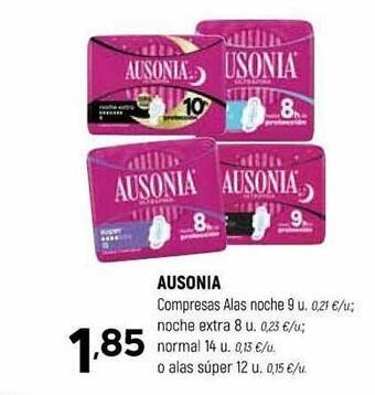 Coviran Ausonia Compresas Alas Noche oferta