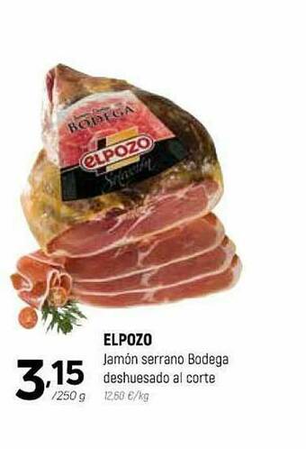 Coviran Elpozo Jamõn Serrano Bodega Deshuesado Al Corte oferta