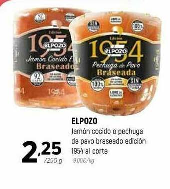 Coviran Elpozo Jamón Cocido O Pechuga De Pavo Braseado Edición 1954 Al Corte oferta