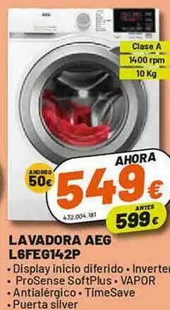 Expert Lavadora Aeg L6feg142p oferta