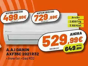 A.a.i Daikin Axf35c 2021r32