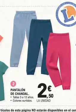 E.Leclerc Pantalón de chandal oferta
