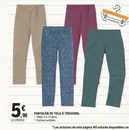 E.Leclerc Pantalón de tela o tregging. oferta