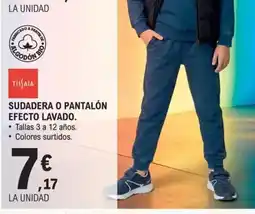 E.Leclerc Sudadera o pantalón efecto lavado. oferta