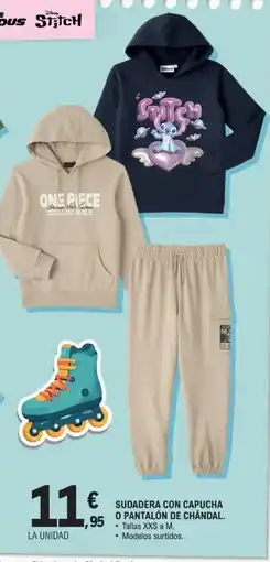 E.Leclerc Sudadera con capucha o pantalón de chándal oferta