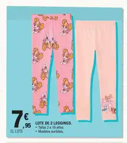 E.Leclerc Lote de 2 leggings oferta