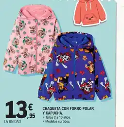 E.Leclerc Chaqueta con forro polar y capucha oferta