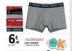 E.Leclerc KAPPA Lote 3 boxers oferta