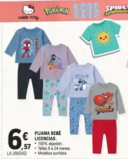 E.Leclerc Pijama bebé licencias oferta