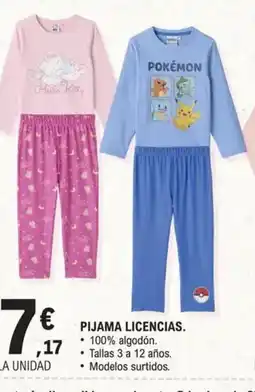 E.Leclerc Pijama licencias oferta