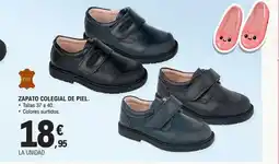 E.Leclerc Zapato colegial de piel oferta