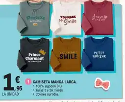 E.Leclerc Camiseta manga larga. oferta