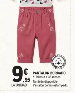 E.Leclerc Pantalón bordado oferta
