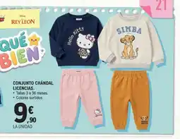 E.Leclerc Conjunto chándal licencias oferta