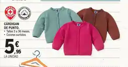 E.Leclerc Cárdigan de punto oferta