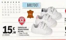 E.Leclerc Zapatillas respetuosas de piel oferta