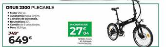 Feu Vert Orus 2300 Plegable oferta