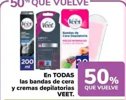 Carrefour Market VEET En todas las bandas de cera y cremas depilatorias oferta