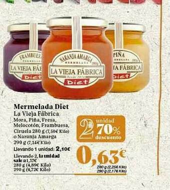 Gadis 2a Unidad 70% Descuento Mermelada Diet La Vieja Fábrica oferta