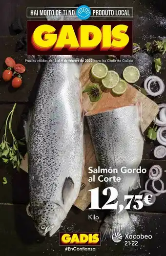 Gadis Salmón Gordo Al Corte oferta
