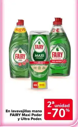 Carrefour Market FAIRY En lavavajillas mano Maxi Poder y Ultra Poder oferta