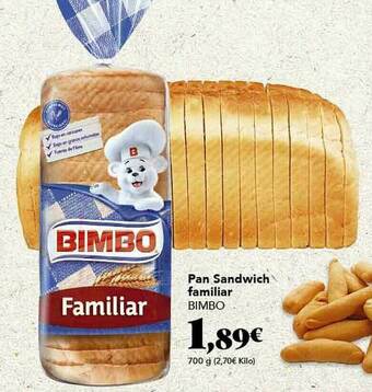Gadis Pan Sandwich Familiar Bimbo oferta