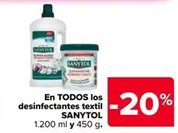Carrefour Market SANYTOL En todos los desinfectantes textil oferta