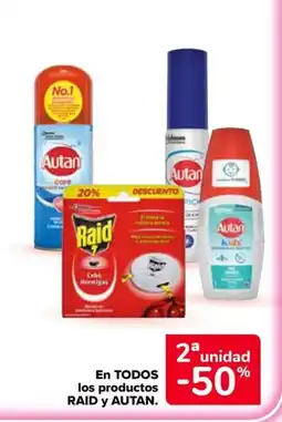 Carrefour Market RAID Y AUTAN En todos los productos oferta