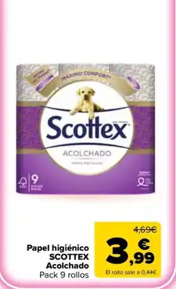 Carrefour Market SCOTTEX Papel higiénico Acolchado oferta