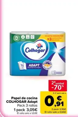 Carrefour Market COLHOGAR Papel de cocina Adapt oferta