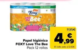 Carrefour Market FOXY Papel higiénico Love The Bee oferta