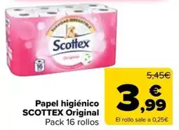 Carrefour Market SCOTTEX Papel higiénico Original oferta