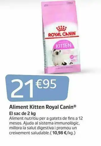 Jardiland Aliment Kitten Royal Canin oferta