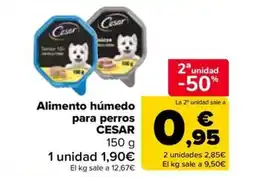 Carrefour Market CESAR Alimento húmedo para perros oferta
