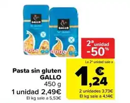 Carrefour GALLO Pasta sin gluten oferta