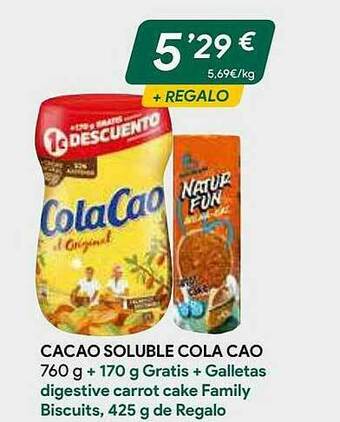 Masymas Cacao Soluble Cola Cao oferta