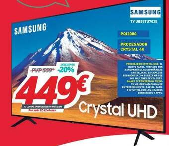 Mi electro Samsung Tv Ue55tu7025 oferta