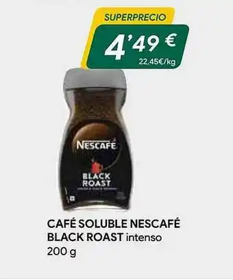 Masymas Café Soluble Nescafé Black Roast Intenso oferta