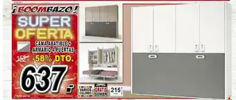 Muebles Boom Cama Abatible + Armario 4 Puertas oferta