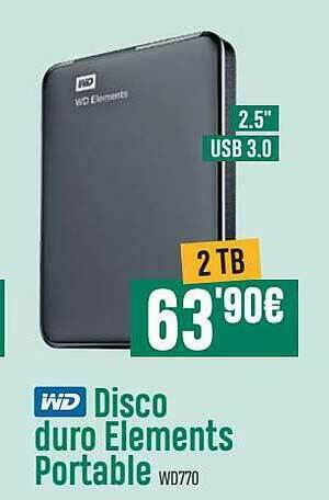 PCBox Wd Disco Duro Elements Portable oferta